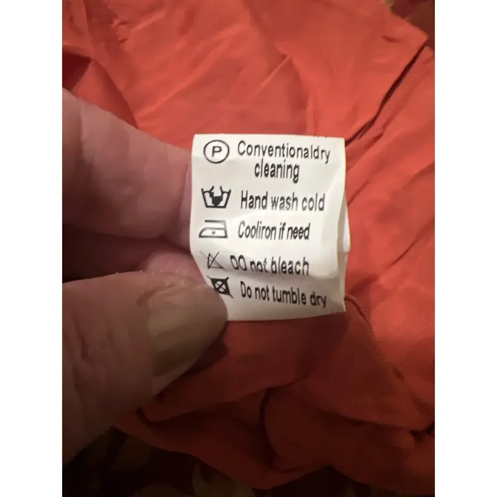 Smocked Frilled Neck Puff Sleeve Ruffle Hem Mini Dress NWOT Size S - Picture 11 of 11